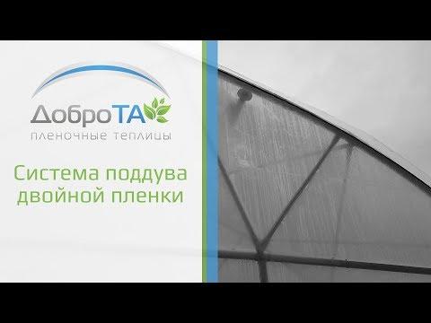 Sistem de suflare pentru folia dublă